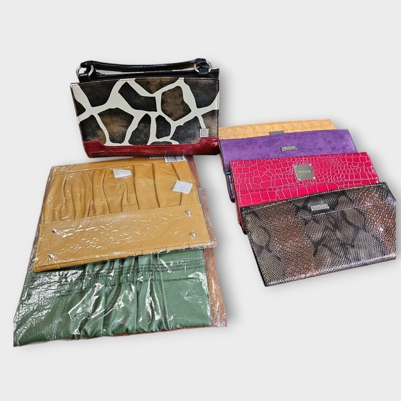 Miche Handbags - Miche Classic Black Base Bag with 7 Interchangeable Shells Animal Print Croc Lot